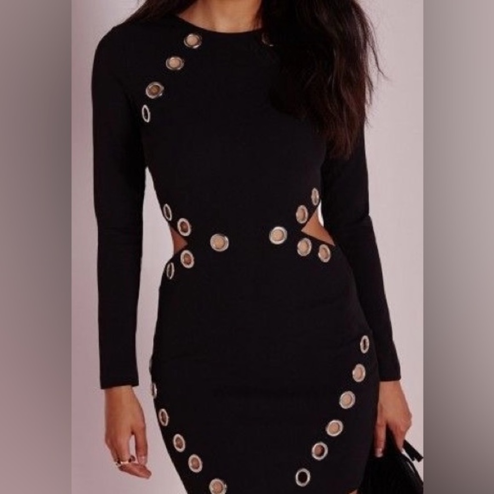 Black night party dress.
